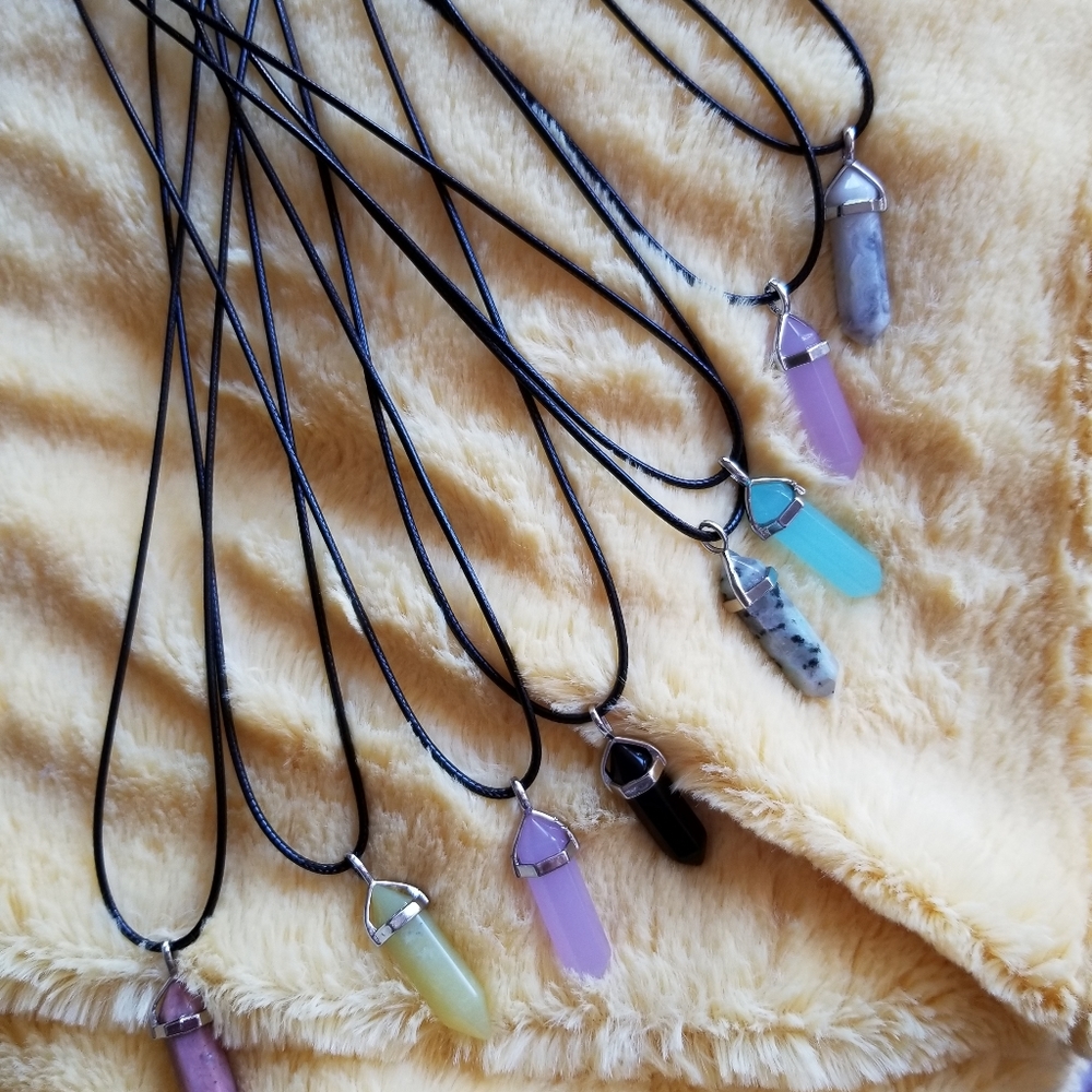 Semi precious Stone pendant neclaces